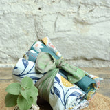 Ekaurr One-of-a-Kind Table Napkin & Print Block Candle Holder