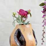 Ekaurr Rustic Wood Bloom Vase