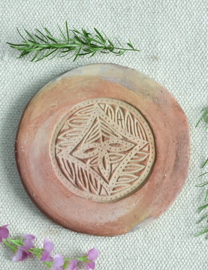 Ekaurr Block-Printed Terracotta Risers