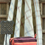 Ekaurr Yellow Stripes Fabric Pouch