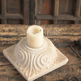 Ekaurr Hand Carved Marble Candle Holder