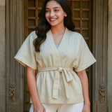 Ekaurr Sumi Kimono Top