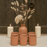 Ekaurr Everyday Terracotta Glasses (Set of 3)