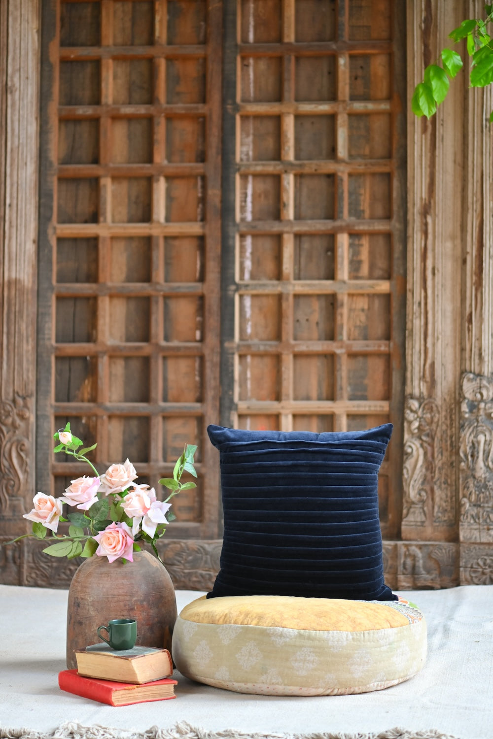 Handcrafted cushions and pillow covers with calming tones, designed to add comfort, elegance, and warmth to modern living spaces.