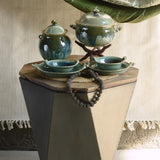 Handcrafted, Upcycled, Raw and rustic coffee table for modern spaces. 