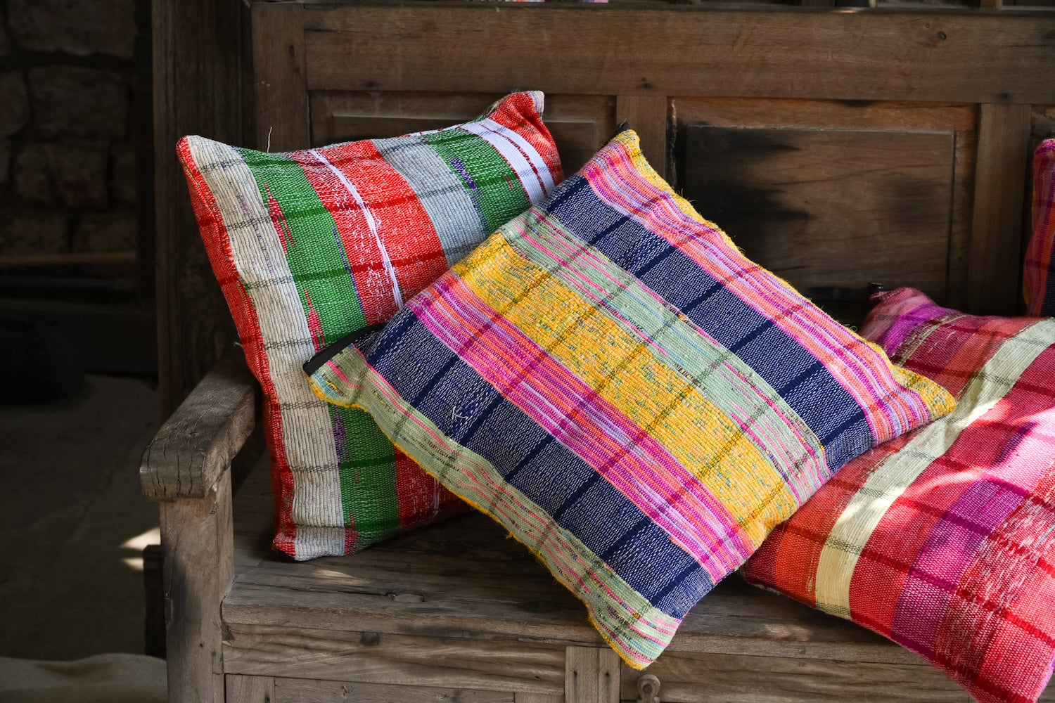 Handcrafted cushions and pillow covers with calming tones, designed to add comfort, elegance, and warmth to modern living spaces.