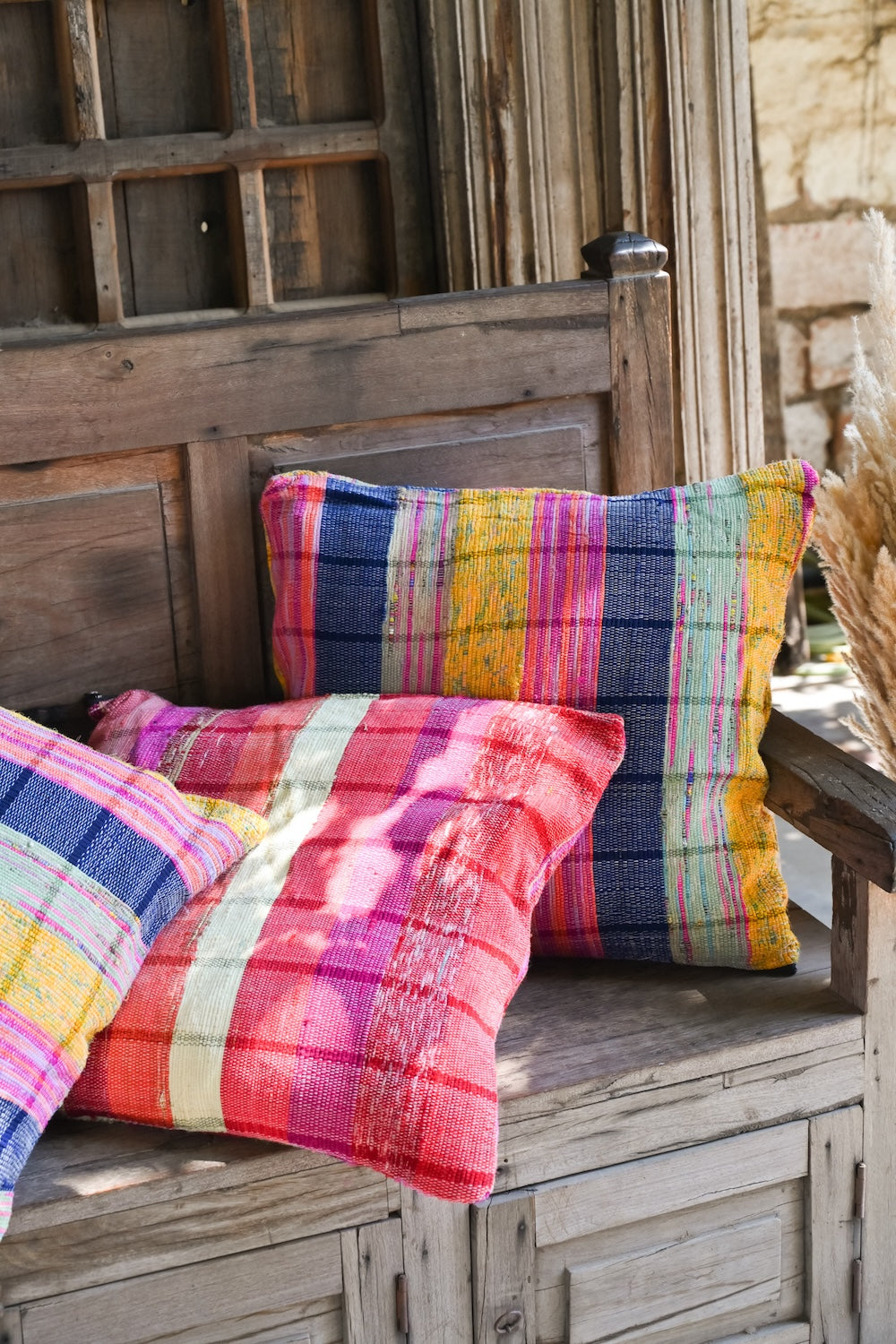 Handcrafted cushions and pillow covers with calming tones, designed to add comfort, elegance, and warmth to modern living spaces.