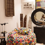 Unique handcrafted and upcycled sofa chair designed to add warmth and character to modern spaces