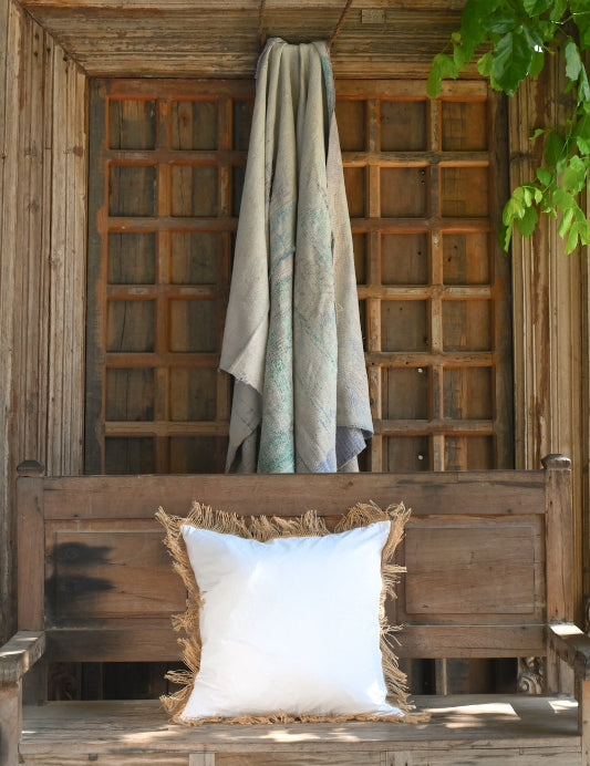 Handcrafted cushions and pillow covers with calming tones, designed to add comfort, elegance, and warmth to modern living spaces.