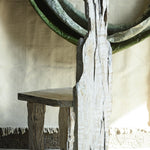 Handcrafted, Upcycled, Raw and rustic wooden chair for modern spaces. 