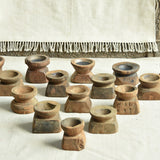 Ekaurr Set of 2 Bijani + 2 Iron Plates for Candles