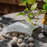Ekaurr set of 24 smooth decorative meditation stones in assorted natural earth tones, mindful home decor accent for altars table styling and gifting