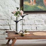 Ekaurr Army Cot Reclaimed Wood Coffee Table with natural grain and aged patina finish, styled in a warm earthy living space