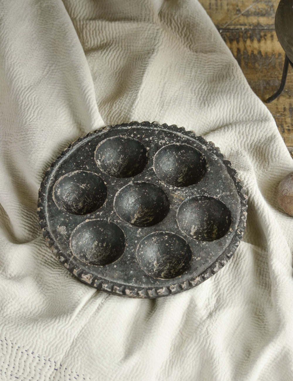 Ekaurr Black Stone Tray handcrafted from solid natural black stone, sleek rectangular stone serving and display tray for candles, jewellery or tabletop styling