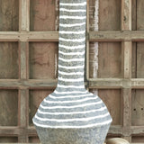 Ekaurr Bottle Paper Mache Vase handcrafted from recycled paper by rural women artisans in Rajasthan, tall bottle-silhouette sustainable decorative vase for home styling