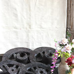 Ekaurr The Caravan Wheels – Vintage Hand-Carved Wooden Cart Wheels Rustic Heritage Wall Décor