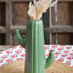 Ekaurr Ceramic Cactus handmade by Israeli artist Liora in India, hand-glazed ceramic cactus sculpture with all proceeds donated to charity, purposeful artisan décor