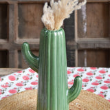 Ekaurr Ceramic Cactus handmade by Israeli artist Liora in India, hand-glazed ceramic cactus sculpture with all proceeds donated to charity, purposeful artisan décor
