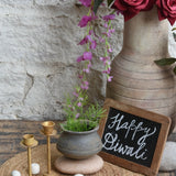 Ekaurr Clay Gold Glow Gift Set curated artisan gift set of handmade clay or terracotta pieces paired with gold-toned candle holders or brass accents and complimentary greeting card, warm sustainable gifting for home ambience and festive occasions