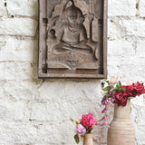 Ekaurr Cosmic Imprint Shiva Mould Decor hand-pressed cement or clay wall art of Lord Shiva in an abstract cosmic relief imprint, artisan devotional home decor for walls meditation corners and spiritual spaces