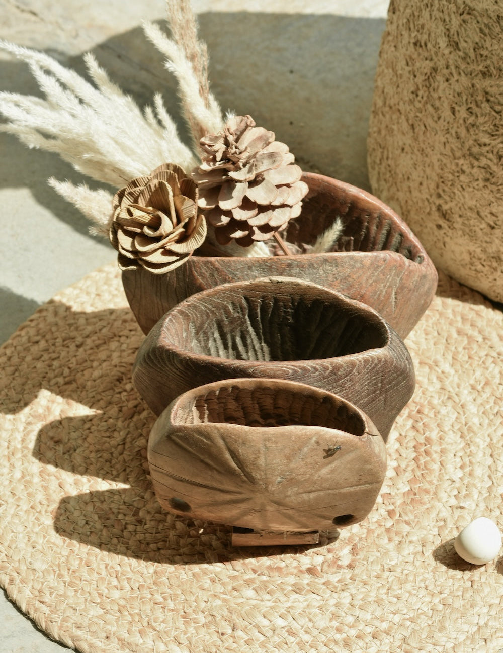 Ekaurr Cowbell Planter Large vintage brass cowbell repurposed as a statement rustic planter, upcycled artisan found object pot for small plants dried botanicals or decorative home styling