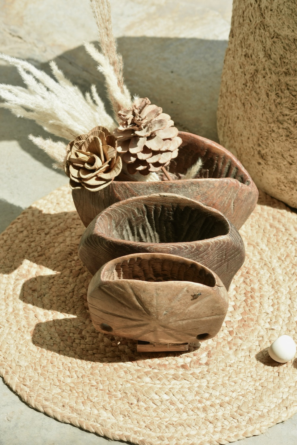 Ekaurr Cowbell Planter Large vintage brass cowbell repurposed as a statement rustic planter, upcycled artisan found object pot for small plants dried botanicals or decorative home styling