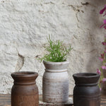 Ekaurr The Crafted Calm Gift Set containing set of 3 handcrafted wooden vases, 24 decorative stones in muslin bag, and greeting card, a thoughtful artisan home décor gifting set