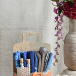 Ekaurr Crafted for the Table Essentials Gift Set curated artisan gift set of handcrafted table accessories in natural materials including coasters trays or serving pieces, thoughtful sustainable gifting for home dining and conscious living