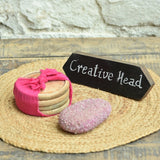 Ekaurr Creative Harmony Gift Box curated artisan gift set including a rustic wooden signboard natural stone coasters and a ruby decorative stone with complimentary greeting card, thoughtful sustainable gifting for home decor and creative spaces