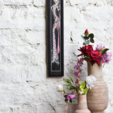 Ekaurr Devi Tandava wall art depicting a goddess in a dynamic tandava dance pose in vibrant devotional tones, handcrafted spiritual home decor for living rooms altars and sacred interior spaces