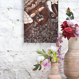 Ekaurr Divine Slumber hand-carved wooden Buddha wall panel depicting a reclining Buddha in a serene sleeping pose with intricate carved surface detailing, artisan spiritual home decor for meditation corners and statement walls