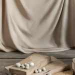 Ekaurr Earth Grain Wooden Platter set of 2 handcrafted solid wood serving platters with visible natural grain texture in a paired set, artisan rustic platter for dining cheese boards and home styling
