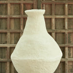 Ekaurr Earthen Bulb Paper Mache Vase handcrafted from recycled paper in earthy tones by rural Indian women artisans, organic bulb-form sustainable decorative vase