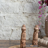 Ekaurr Etched in Light Decorative Doll Tea Light Gift Set curated artisan gift set pairing a handcrafted decorative doll figure with artisan tea light holders and complimentary greeting card, unique sustainable gifting combining folk art and warm ambience