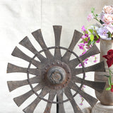 Ekaurr The Eternal Chakra Wheel – Vintage Handcrafted Wooden Charkha Spinning Wheel Decorative Piece