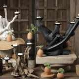 Ekaurr Eternal Tide large Driftwood Candle Tree – 12-candle sculptural statement piece for living spaces
