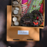 Ekaurr Gem Box curated artisan gift set of gem-like handcrafted treasures in natural stone fabric and wood with complimentary greeting card, sparkling sustainable gifting celebrating the finest of Indian artisan craft for meaningful and festive occasions