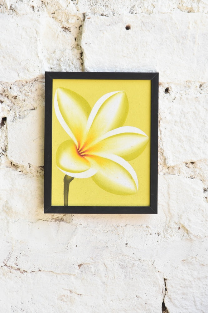 Ekaurr Golden Bloom Painting shown in a styled living room setting demonstrating scale and wall placement