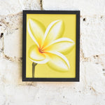 Ekaurr Golden Bloom Painting shown in a styled living room setting demonstrating scale and wall placement