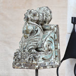 Ekaurr The Guardian Pillar Bracket Decorative Stand side view showing full carved column height and decorative bracket top