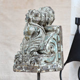 Ekaurr The Guardian Pillar Bracket Decorative Stand side view showing full carved column height and decorative bracket top