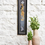 Ekaurr Guardians Procession wall art depicting a ceremonial or mythological procession of guardian figures in rich traditional tones, handcrafted cultural home decor for living rooms and heritage-inspired interiors