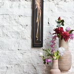 Ekaurr Javanese Grace Lavender Dancer framed wall art depicting a traditional Javanese female dancer in soft lavender and gold tones, handcrafted cultural home decor for living rooms and globally inspired interiors
