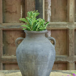 Ekaurr Kala-Kalash Terracotta Planter inspired by the traditional Indian kalash form, handmade by rural artisans in dark earthen clay with natural surface finish