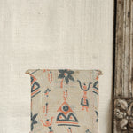 Close-up of Ekaurr Kantha Cladded Chest showing intricate Kantha embroidery and fabric texture on drawer fronts