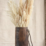 Ekaurr Long Wooden Pot Large – tall vintage reclaimed wood elongated planter with unique patina, ideal for plants, dried stems, or rustic indoor decor