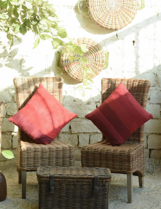 Ekaurr Love Comfort Cushion Cover handcrafted cushion cover in soft warm fabric with a comforting love-themed design, artisan upcycled textile accent for sofas and heartfelt gifting