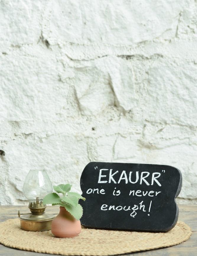Ekaurr Mini Glow Gift Set curated artisan gift set including a vintage brass-finish glass lantern a hand-shaped terracotta mini pot and a wooden emblem signboard with complimentary greeting card, warm sustainable gifting for home decor and thoughtful occasions