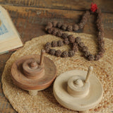 Ekaurr Mini Toy Grinder handcrafted miniature vintage grinder replica in wood or metal finish, nostalgic artisan collectible decor for shelves desks and kitchen-inspired home styling