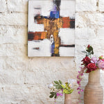 Ekaurr Modern Pulse original abstract painting with dynamic contemporary composition and bold tonal contrasts, handcrafted artwork for modern living rooms offices and home wall styling
